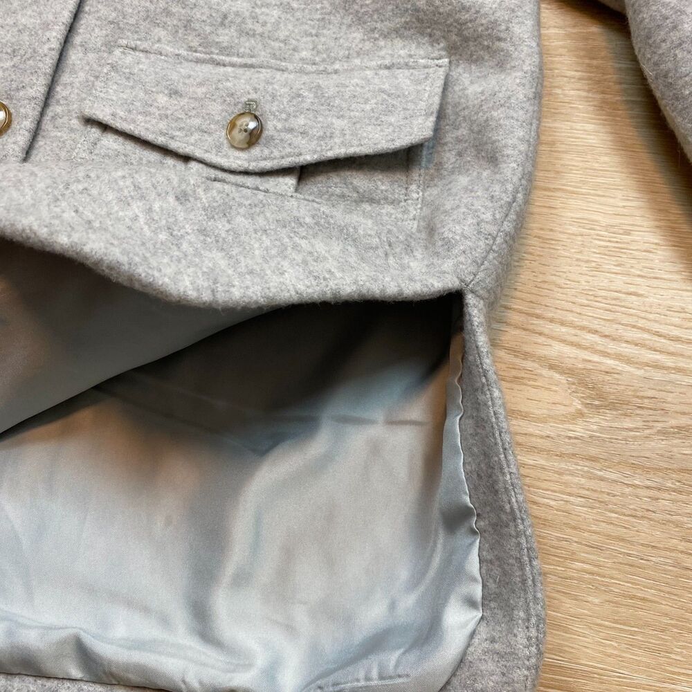 Madewell Belrose Shirt-Jacket Women's L Color Light Graphite - Picture 5 of 9